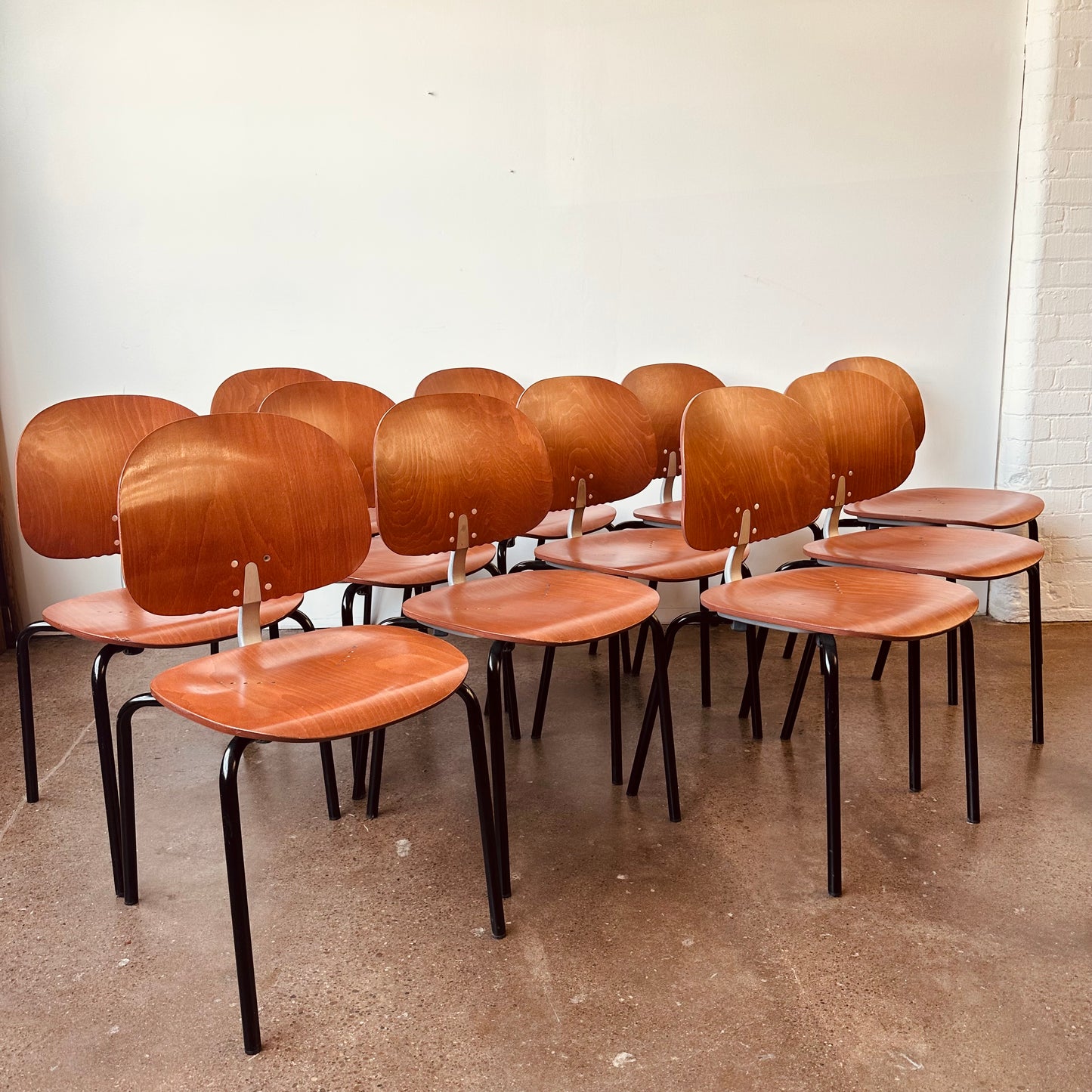 GIANCARLO PIRETTI XYLON INDUSTRIAL BENTWOOD CHAIRS (11 AVAILABLE)