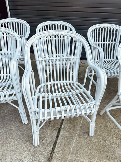 ITALIAN STYLE OUTDOOR RATTAN PATIO CHAIRS