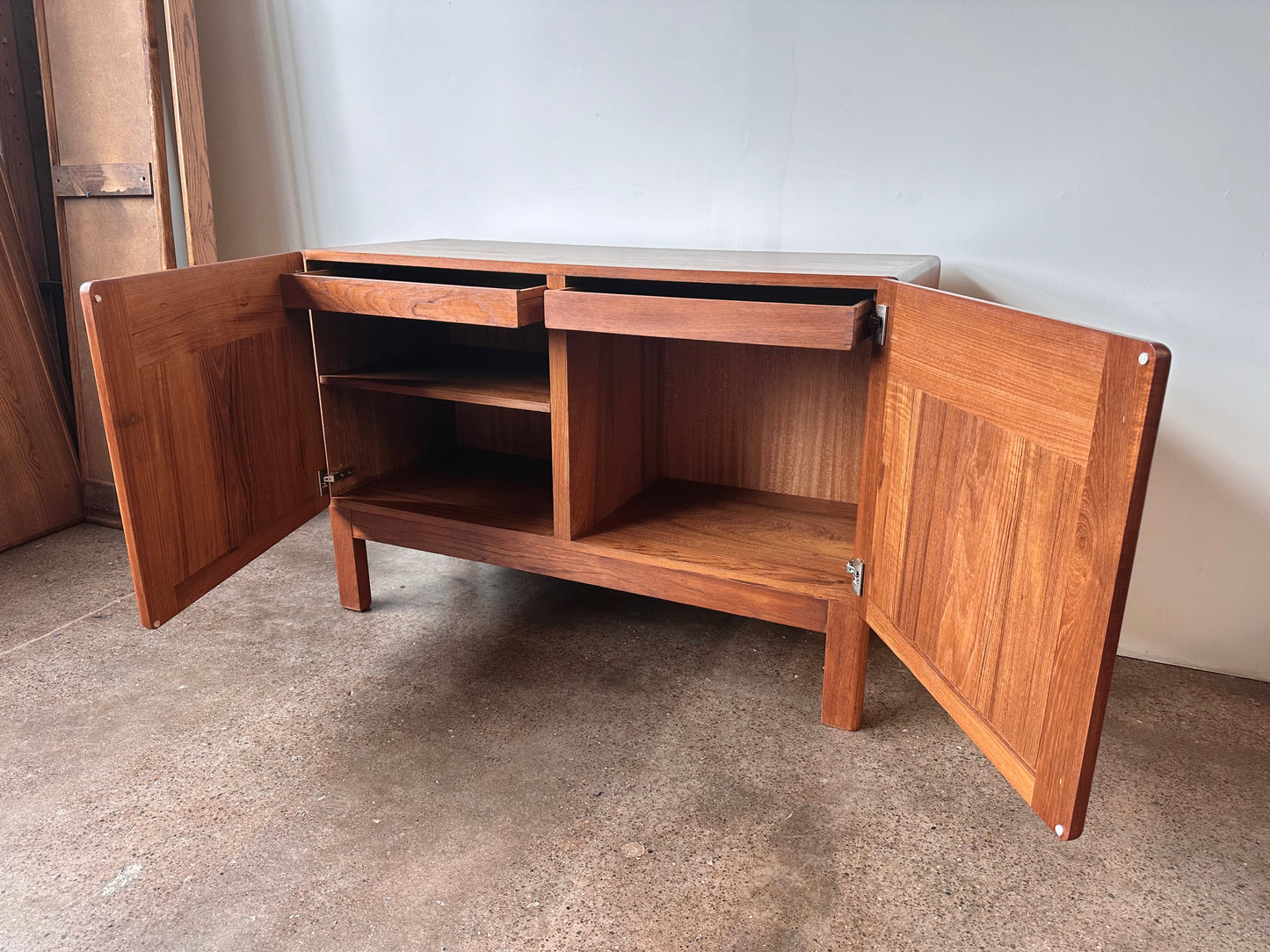 DYRLUND DANISH TEAK SERVER SIDEBOARD CREDENZA