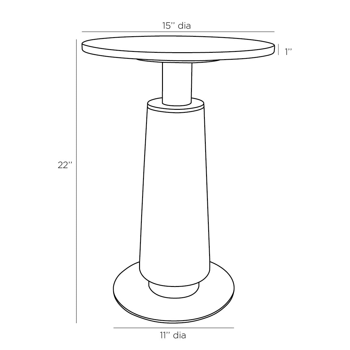 KNOXVILLE ACCENT TABLE