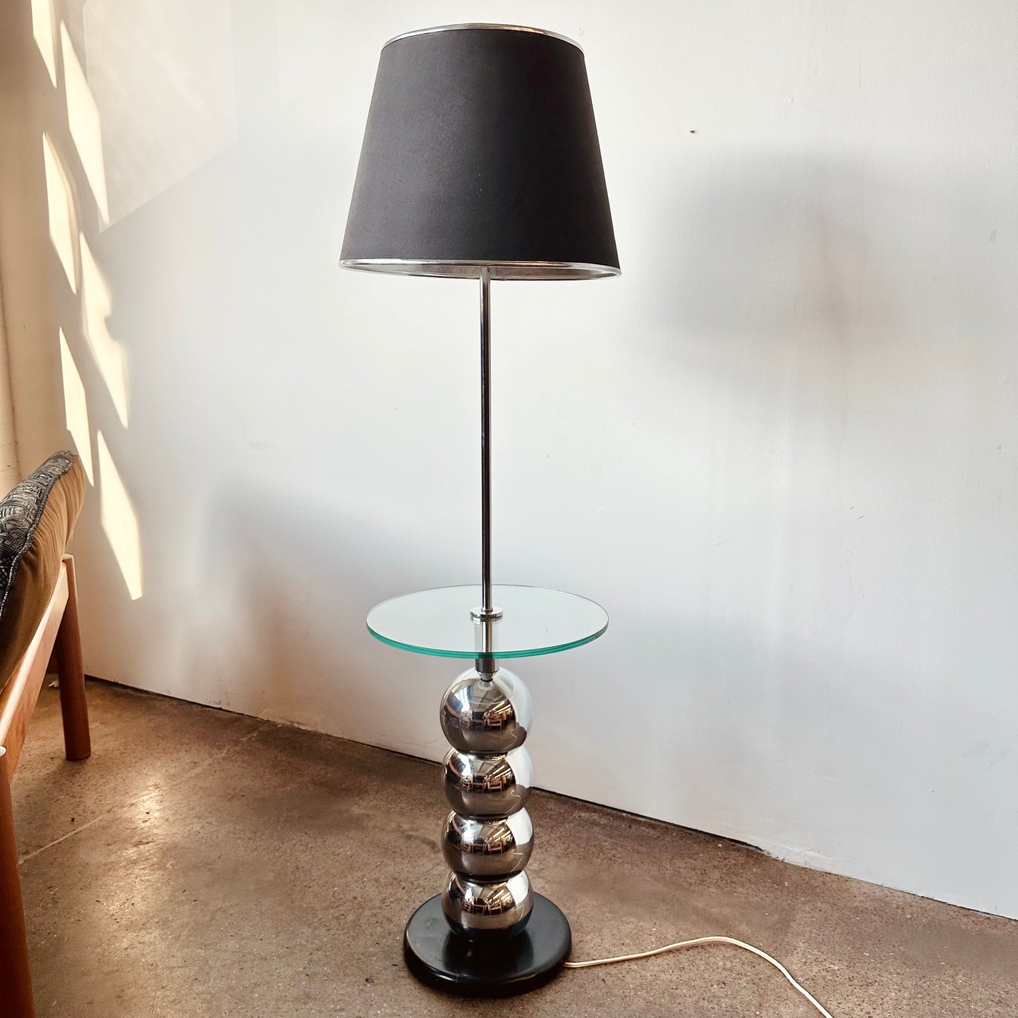 GEORGE KOVACS CHROMESTACKED BALL FLOOR LAMP