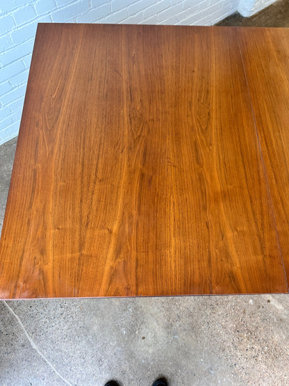 MCM WALNUT DINING TABLE WITH THREE LEAVES