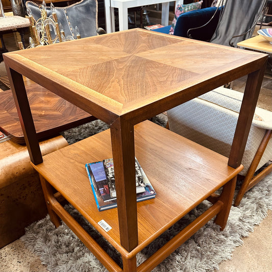 LANE WALNUT PARSONS COFFEE OR SIDE TABLE