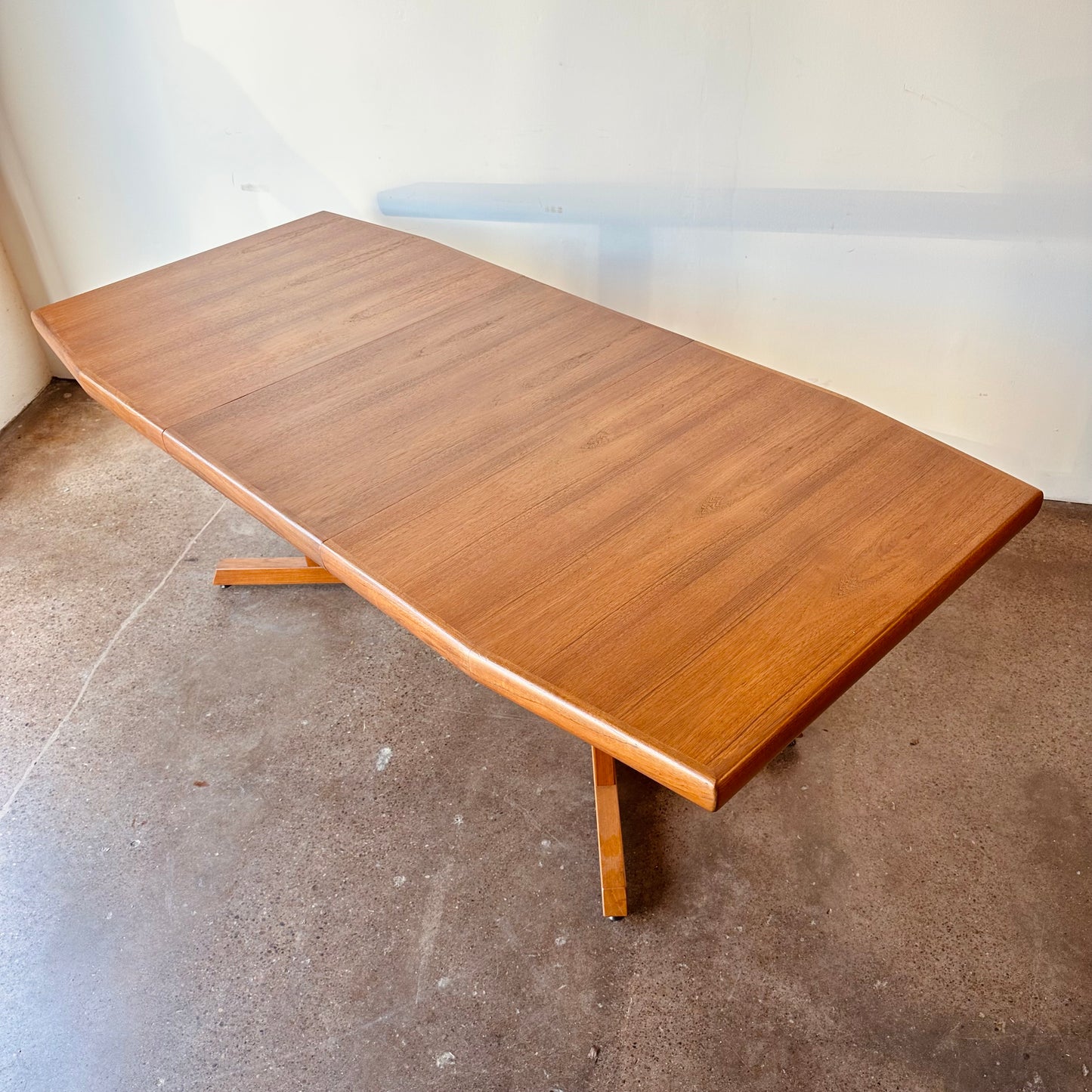 DANISH TEAK OCTAGONAL PEDESTAL TABLE