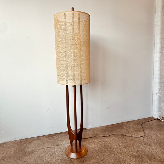 V H WOOLUMS FLOOR LAMP WITH ORIGINAL SHADE