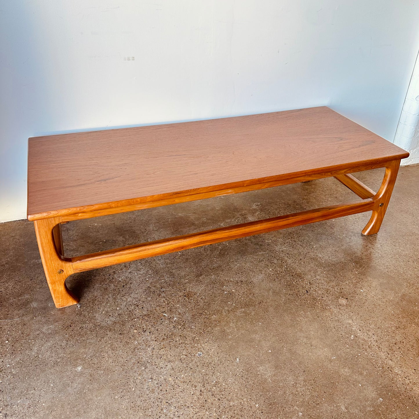 DANISH TEAK RECTANGULAR COFFEE TABLE