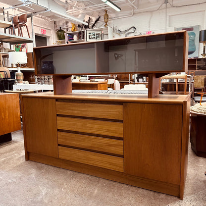 TEAK CREDENZA WITH PLATFORM BASE