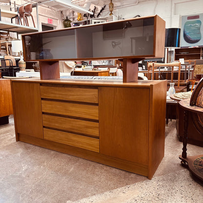 TEAK CREDENZA WITH PLATFORM BASE