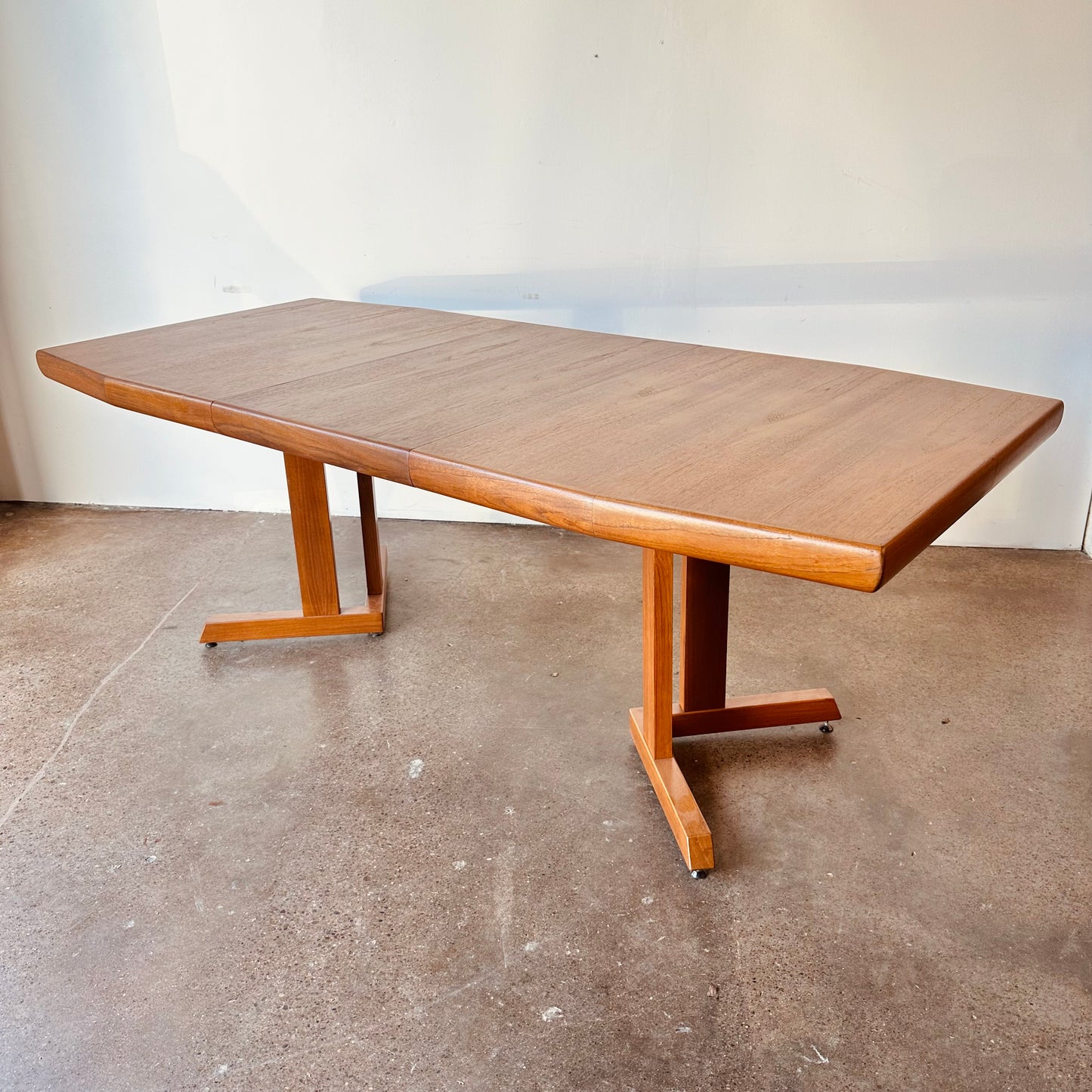 DANISH TEAK OCTAGONAL PEDESTAL TABLE