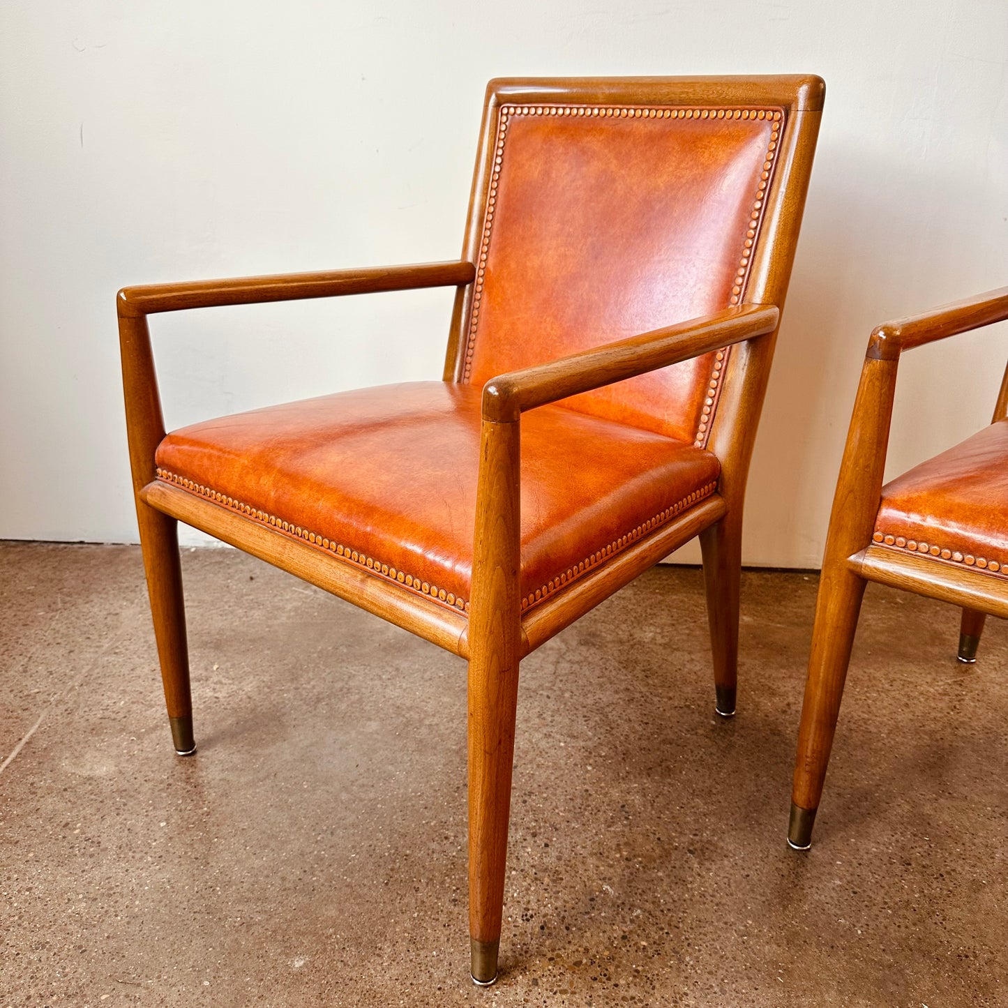 TH ROBSJOHN-GIBBINGS KRUG ARM CHAIRS - A PAIR