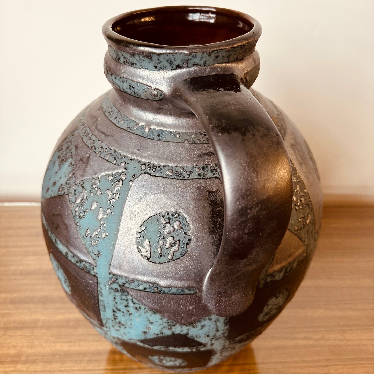 CERAMIC CARTSENS "ANKARA" URN BY HEINZ SIERY CARSTENS TÖNNIESHOF, WEST GERMANY 1960S