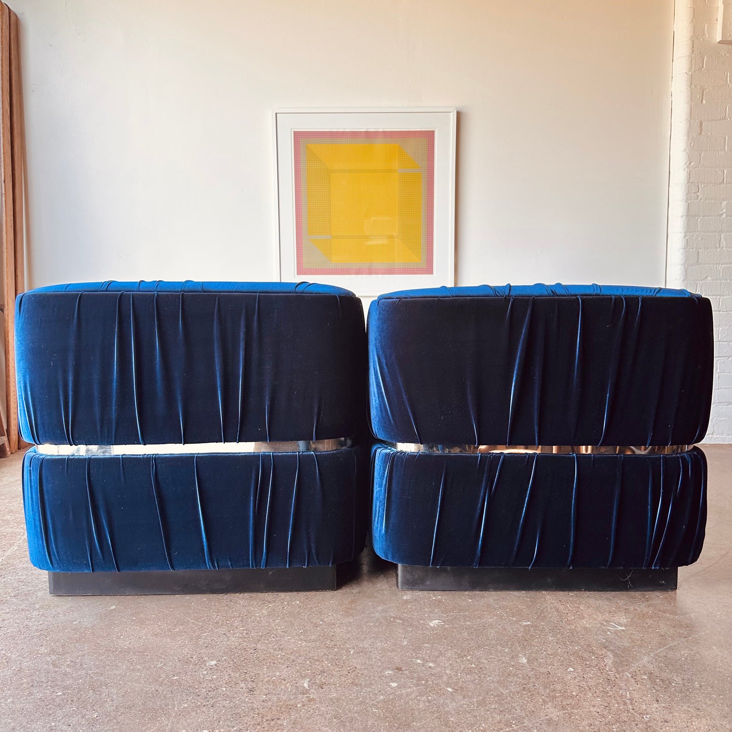 THONET CUBE SOFA AND OTTOMAN SET