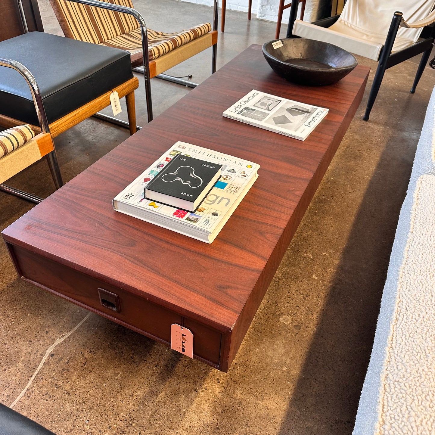 DANISH ROSEWOOD COFFEE TABLE WITH DRAWERS