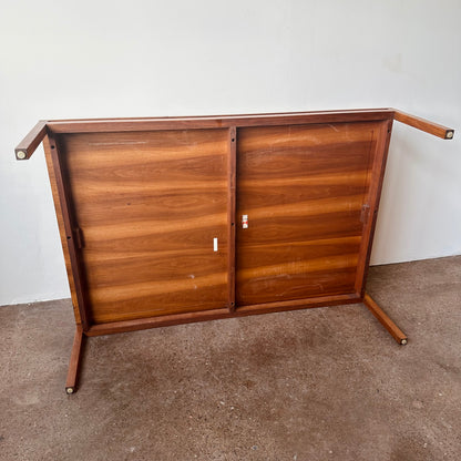 EARLY KNOLL OVERSIZED WALNUT COFFEE TABLE BY LEWIS BUTLER