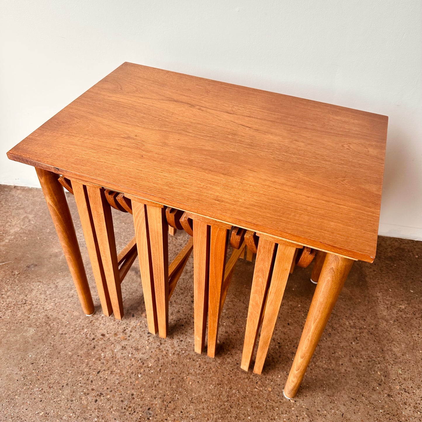 POUL HUNDEVAD MAPLE NESTING STORAGE TABLES