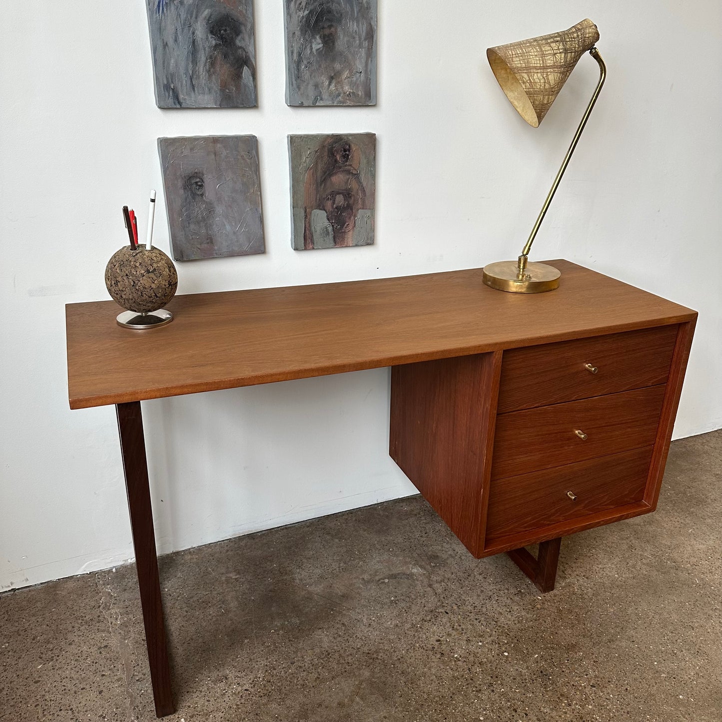 RS ASSOCIATES DANISH TEAK WRITING DESK
