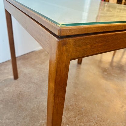 JENS RISOM MID-CENTURY WALNUT CAFE GAME TABLE