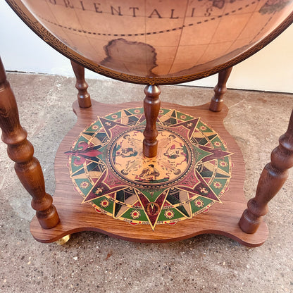 GLOBE BAR CART ON WHEELS MADE IN ITALY