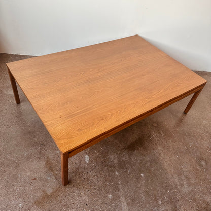 EARLY KNOLL OVERSIZED WALNUT COFFEE TABLE BY LEWIS BUTLER