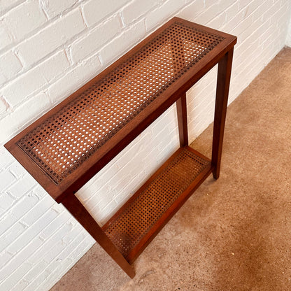 TWO TIER CONSOLE TABLE WITH CANNING