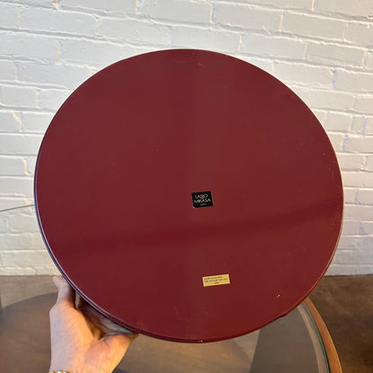 LARRY LASLO FOR MIKASA PURPLE LACQUERED SERVING TRAY