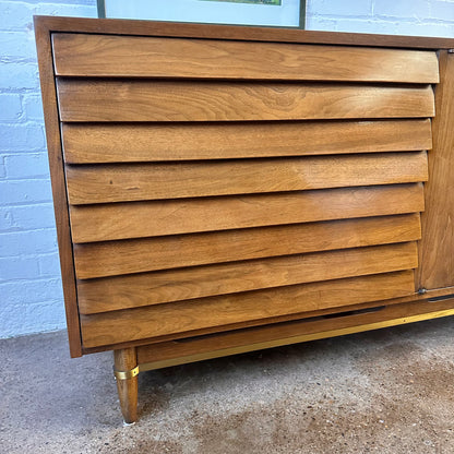MERTON GERSHUN FOR MARTINSVILLE DANIA COLLECTION WALNUT SIDEBOARD CREDENZA