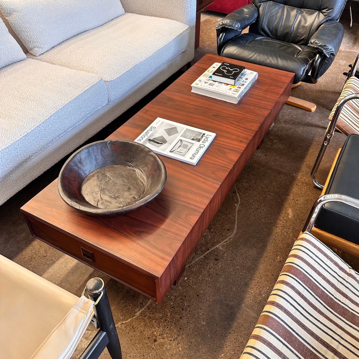 DANISH ROSEWOOD COFFEE TABLE WITH DRAWERS