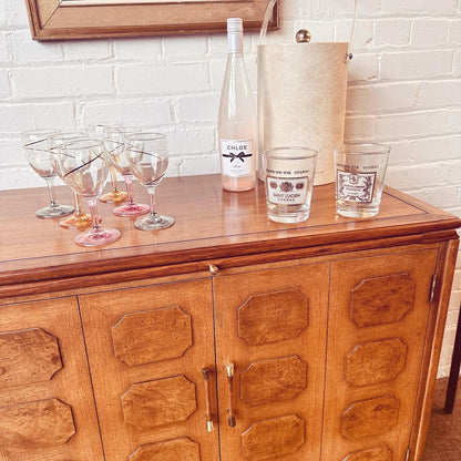 TOMLINSON BURL WOOD BAR CABINET