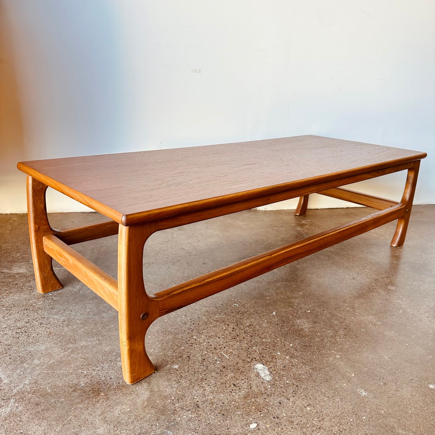 DANISH TEAK RECTANGULAR COFFEE TABLE