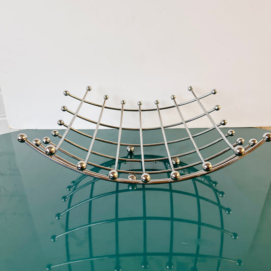 MODERNIST WIRE FRUIT OR BREAD BASKET