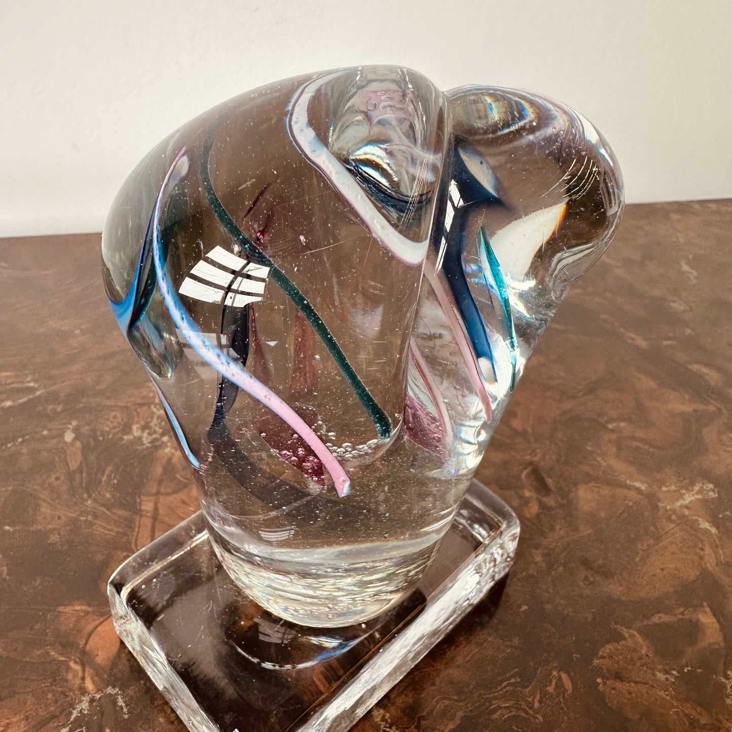 STUDIO ART GLASS PAPERWEIGHT BY CHERYL TAKACS