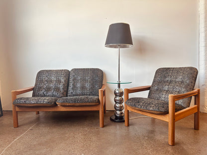 DANISH MODERN TEAK LOVESEAT