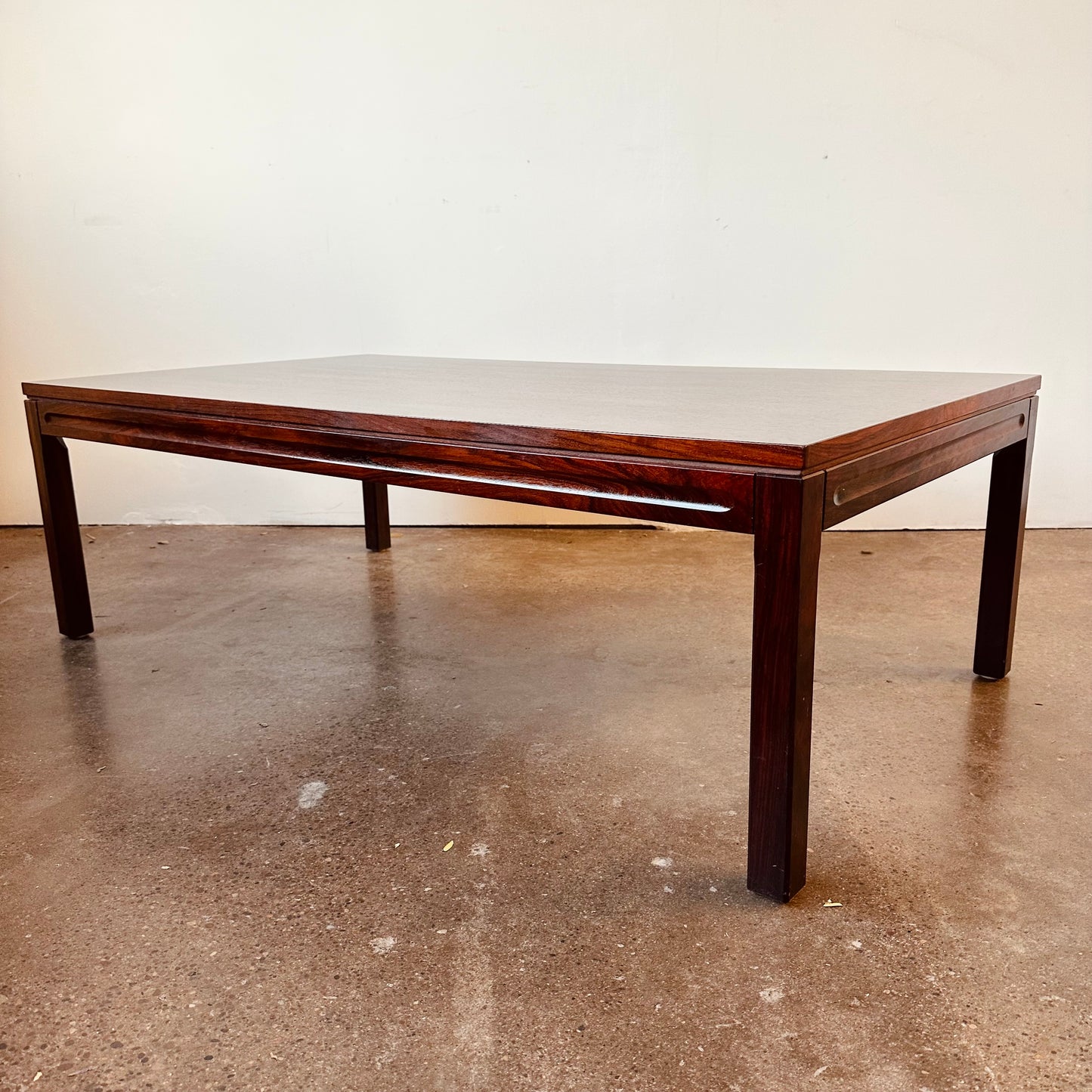 LARGE ROSEWOOD COFFEE TABLE - MADE IN DENMARK