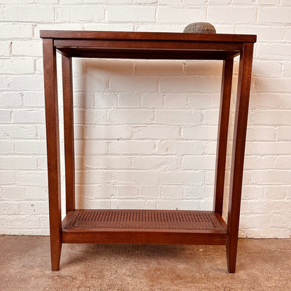 TWO TIER CONSOLE TABLE WITH CANNING