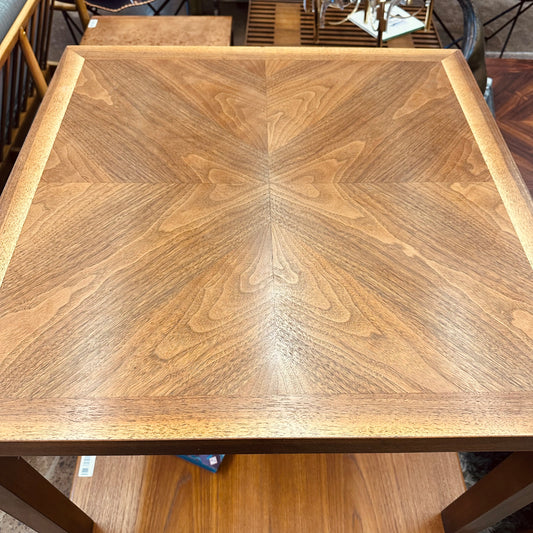 LANE WALNUT PARSONS COFFEE OR SIDE TABLE