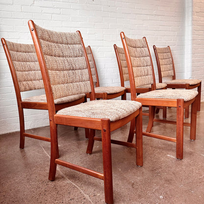 1960S ANDERSEN TEAK DINING CHAIRS FOR ULDUM MØBELFABRIK