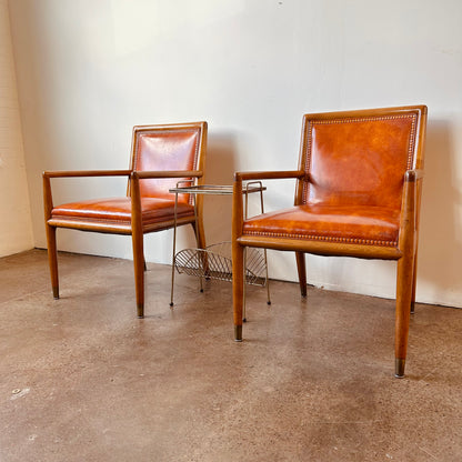 TH ROBSJOHN-GIBBINGS KRUG ARM CHAIRS - A PAIR