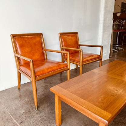 TH ROBSJOHN-GIBBINGS KRUG ARM CHAIRS - A PAIR