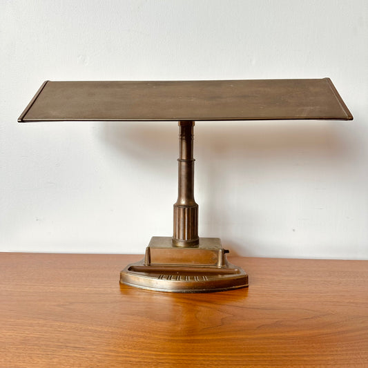 VINTAGE BRASS PIANO BANKER’S LAMP