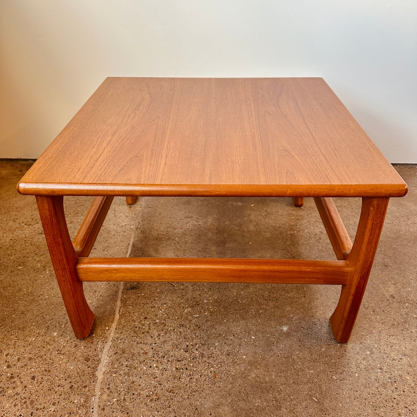 DANISH MODERN TEAK SQUARE COFFEE TABLE