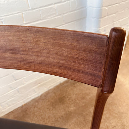 R HUBER TEAK DINING CHAIRS - SET OF FOUR