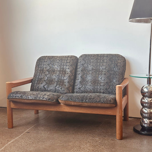 DANISH MODERN TEAK LOVESEAT