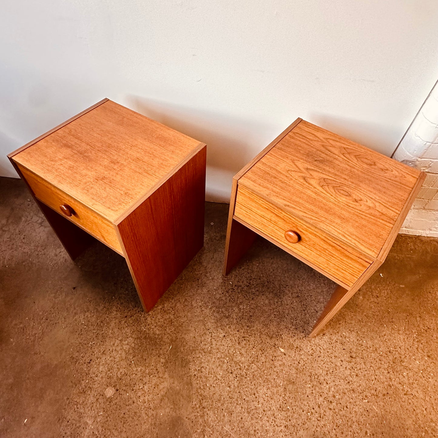 ROYAL TEAK DANISH MODERN NIGHTSTANDS