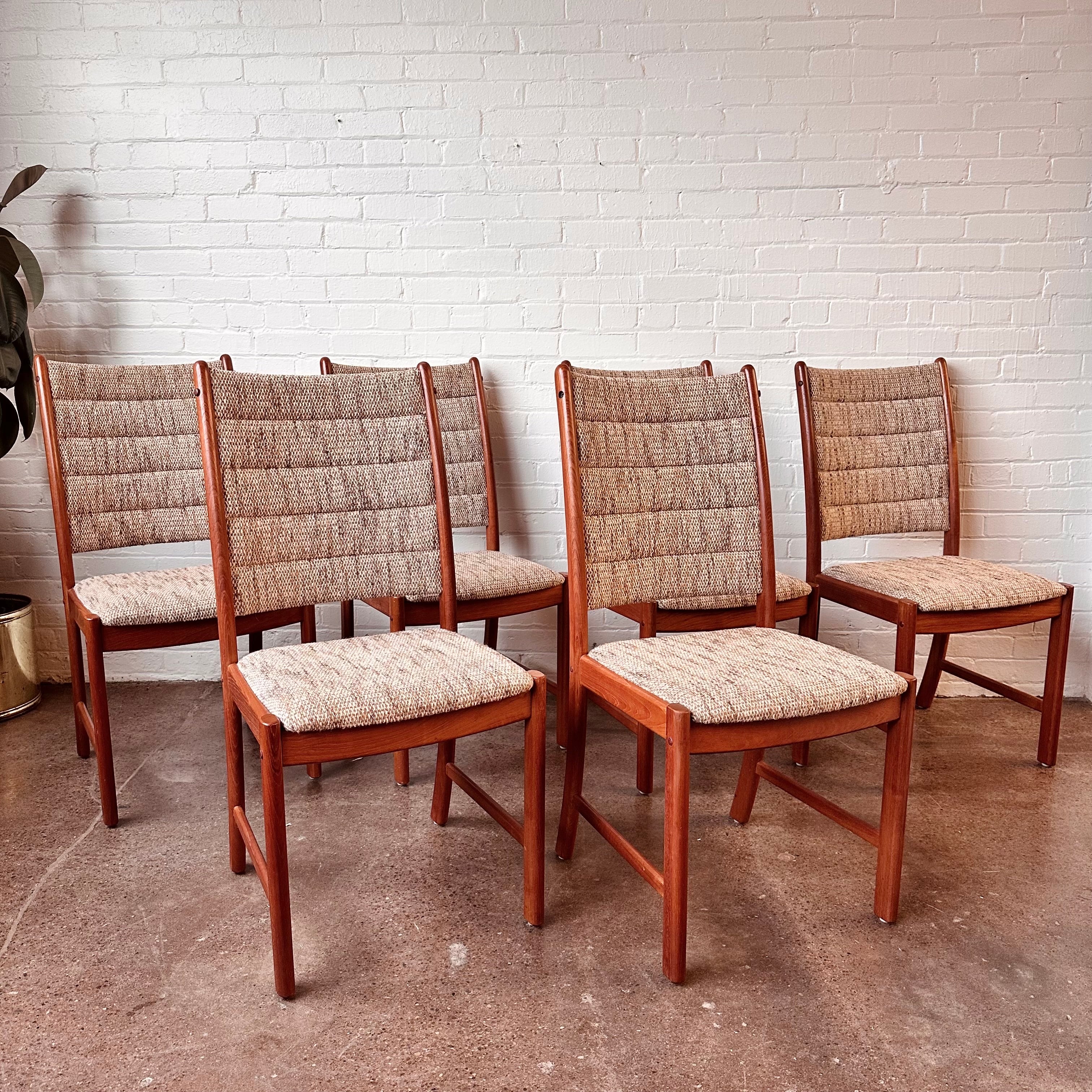 Danish teak dining outlet chairs