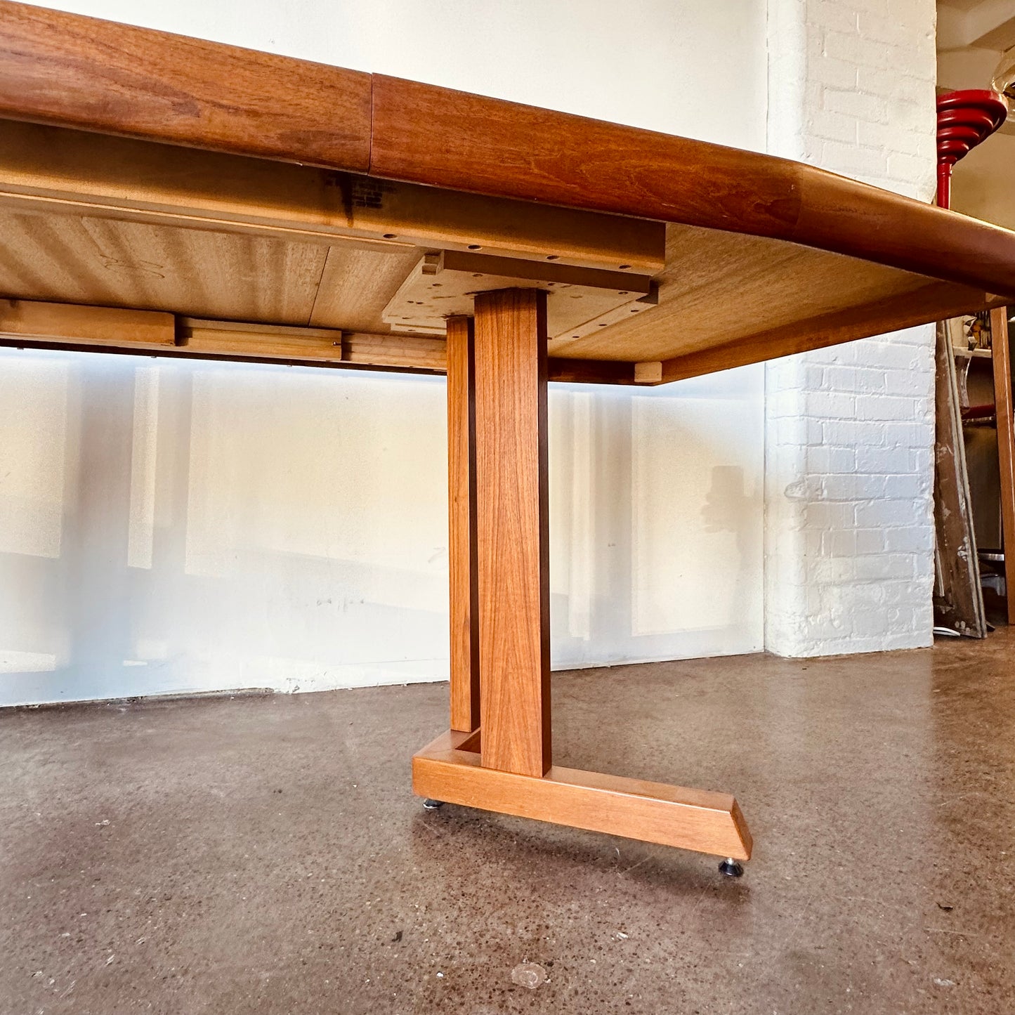 DANISH TEAK OCTAGONAL PEDESTAL TABLE