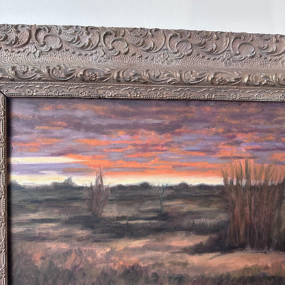 FRAMED LANDSCAPE PAINTING BY WNY ARTIST CHARLIE TRIPI