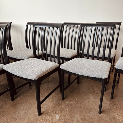 SET OF 8 DINING CHAIRS BY FOLKE OHLSSON FOR DUX SWEDEN
