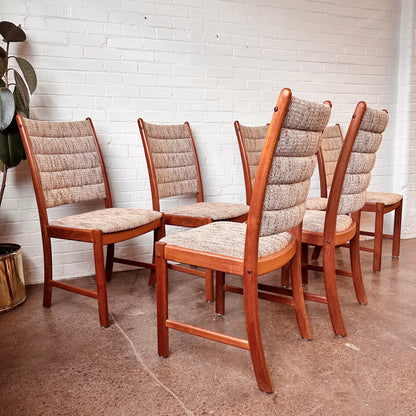 1960S ANDERSEN TEAK DINING CHAIRS FOR ULDUM MØBELFABRIK