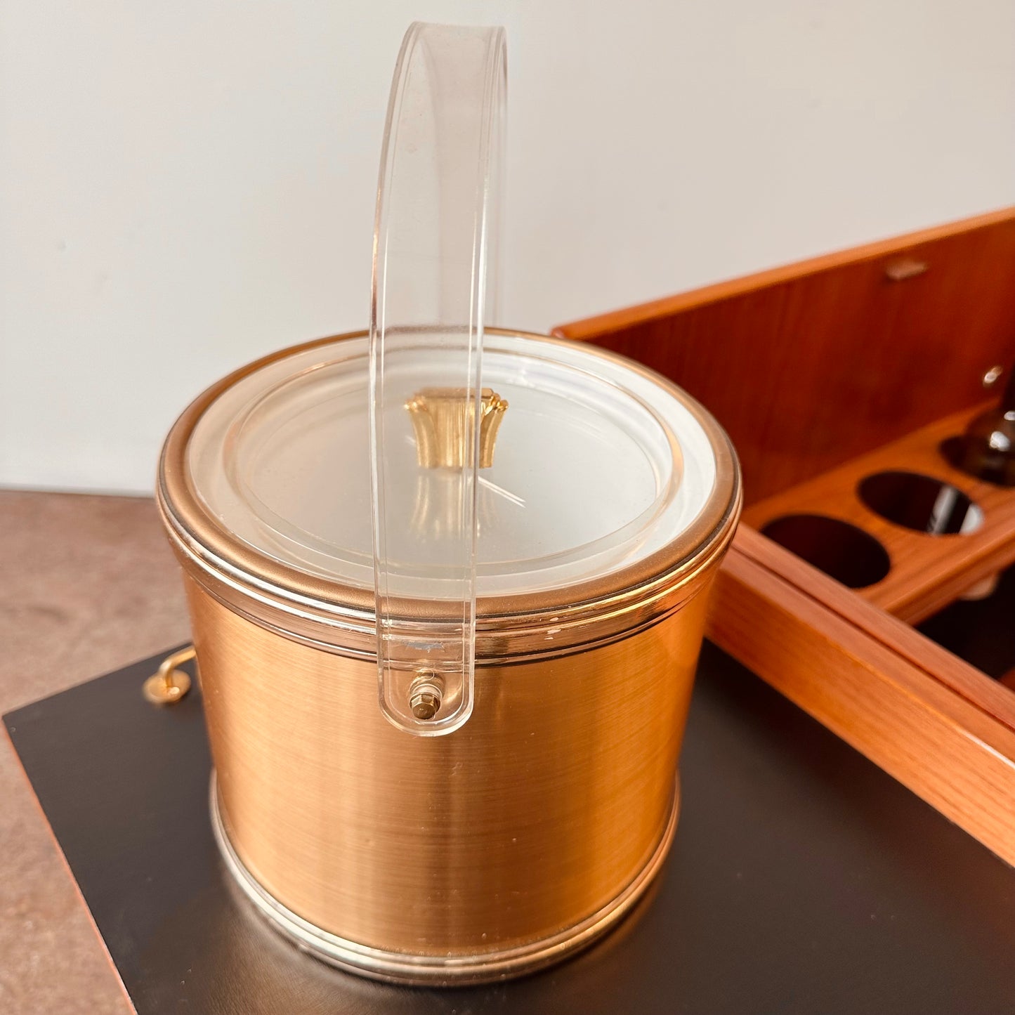 GEORGES BRIARD GOLD ICE BUCKET