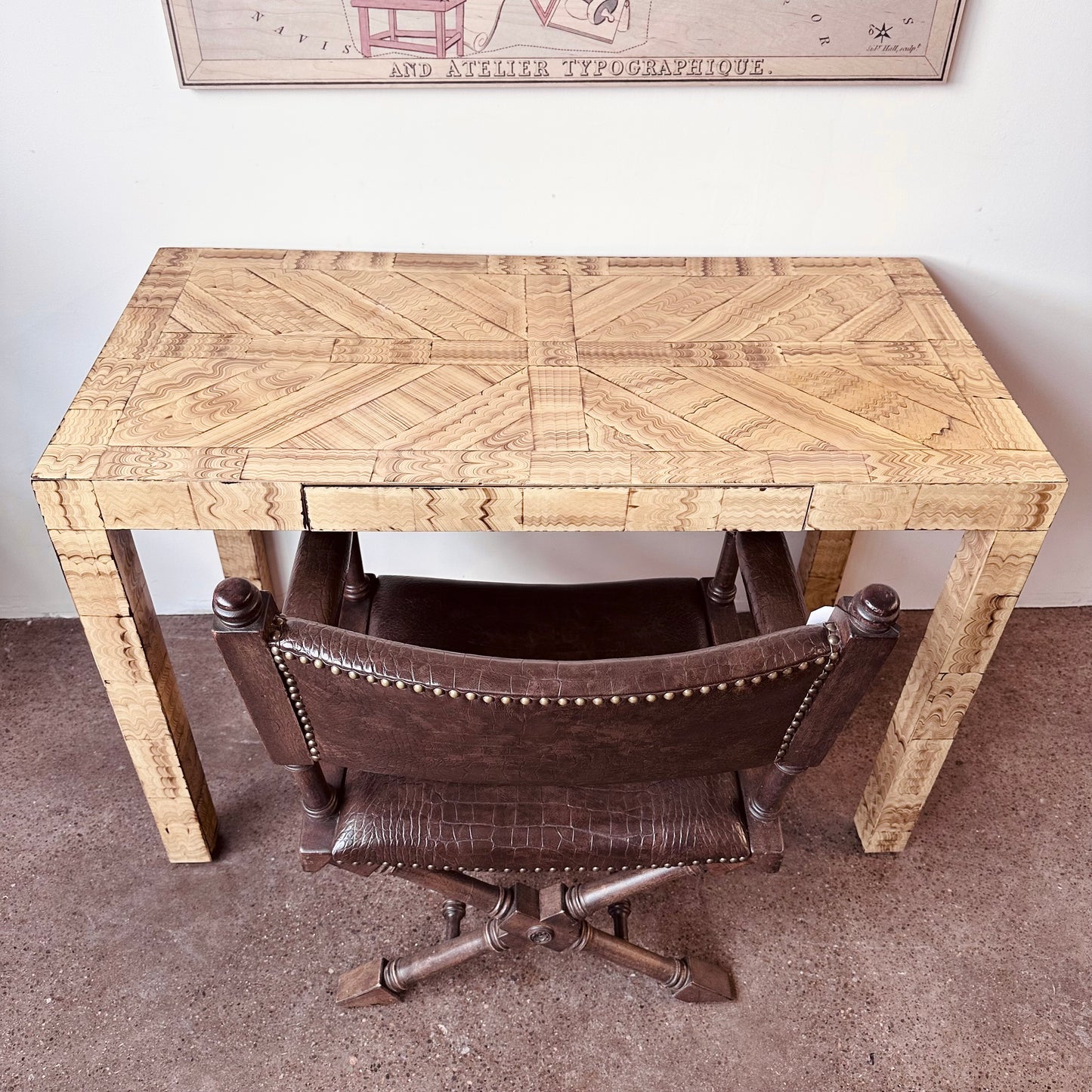 HANDPAINTED HENREDON PARSONS DESK